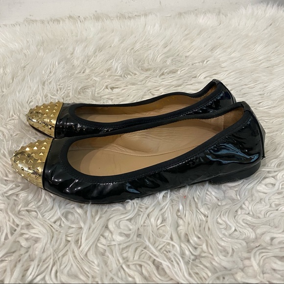 Valentino Rockstar Leather Flats Sz 7 - Picture 3 of 11